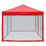 Voir la diapositive 4 : VIDAXL Tente de reception pliable avec parois Rouge 3x6 m