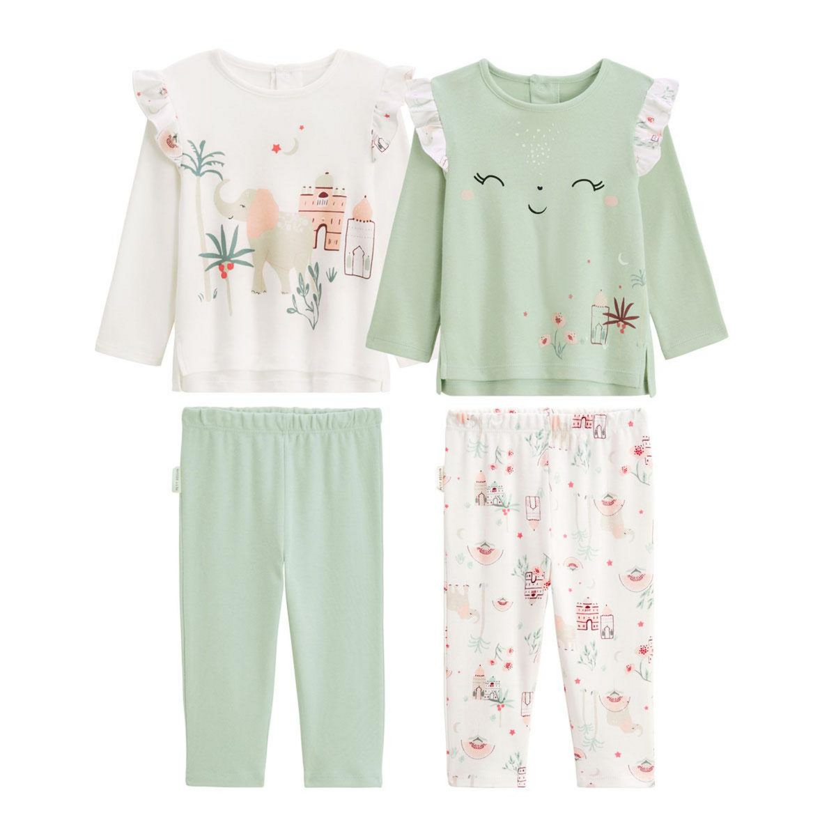 Petit Béguin Lot de 2 pyjamas enfant Arya