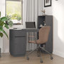 Voir la diapositive 1 : VIDAXL Bureau Gris 110x53x117 cm Bois massif de pin