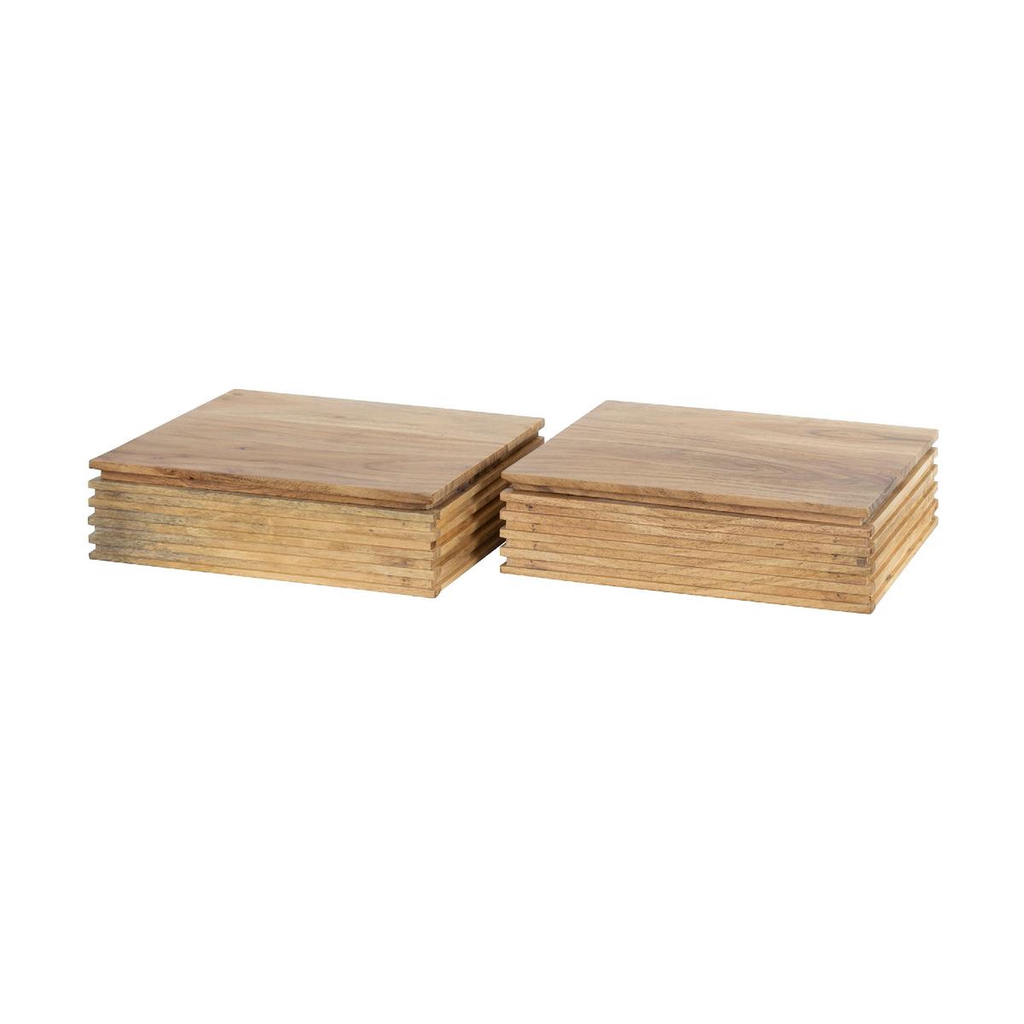 JLC KREATION Table de chevet en bois massif yelles s 1 tiroir (lot de 2)