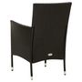 Voir la diapositive 5 : VIDAXL Chaises de jardin lot de 2 avec coussins Résine tressée Noir