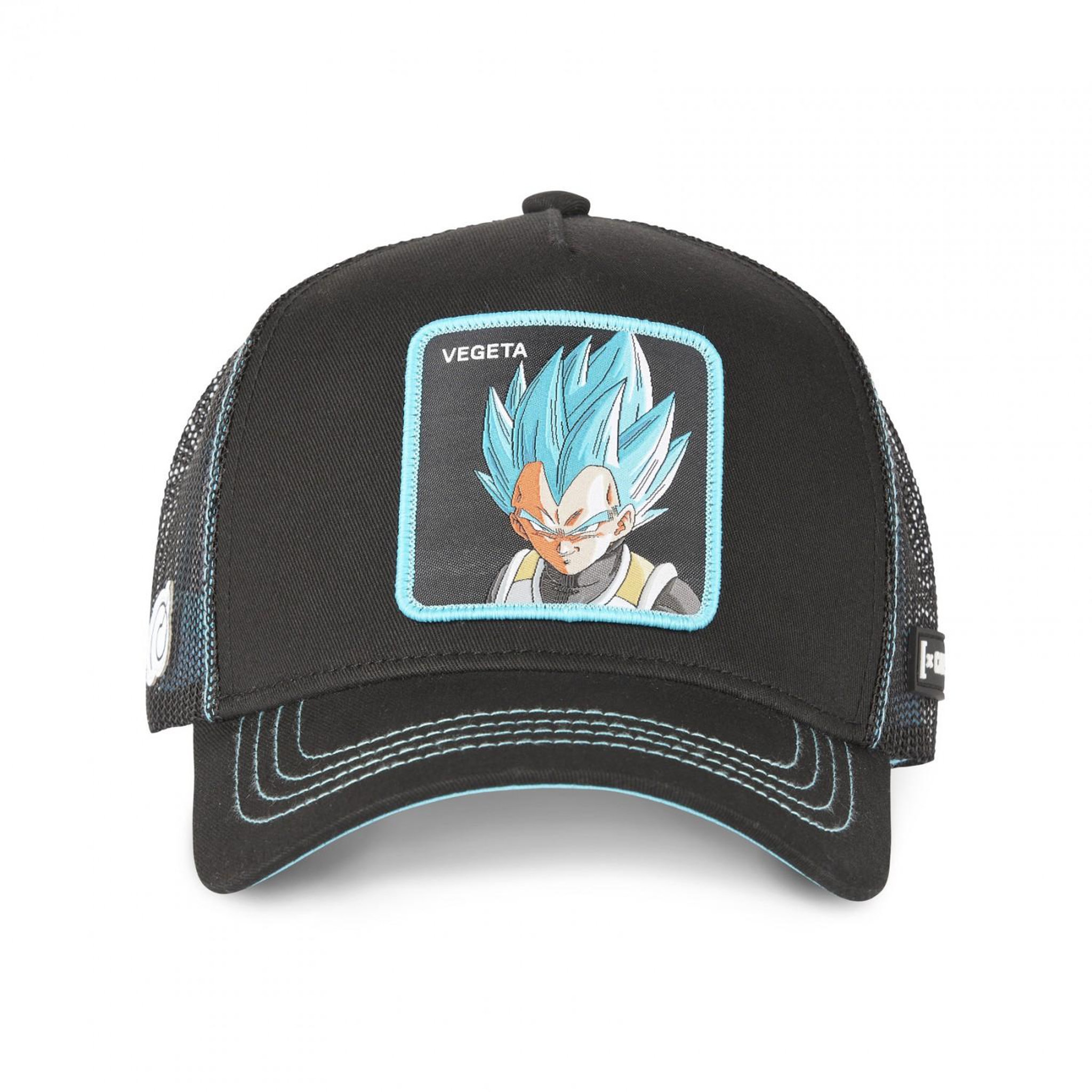 Voir la diapositive 2 : CAPSLAB Casquette trucker avec filet Dragon Ball Super Vegeta