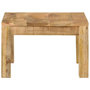 Voir la diapositive 2 : VIDAXL Table basse 55x55x35 cm Bois de manguier massif