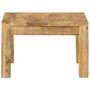 Voir la diapositive 2 : VIDAXL Table basse 55x55x35 cm Bois de manguier massif