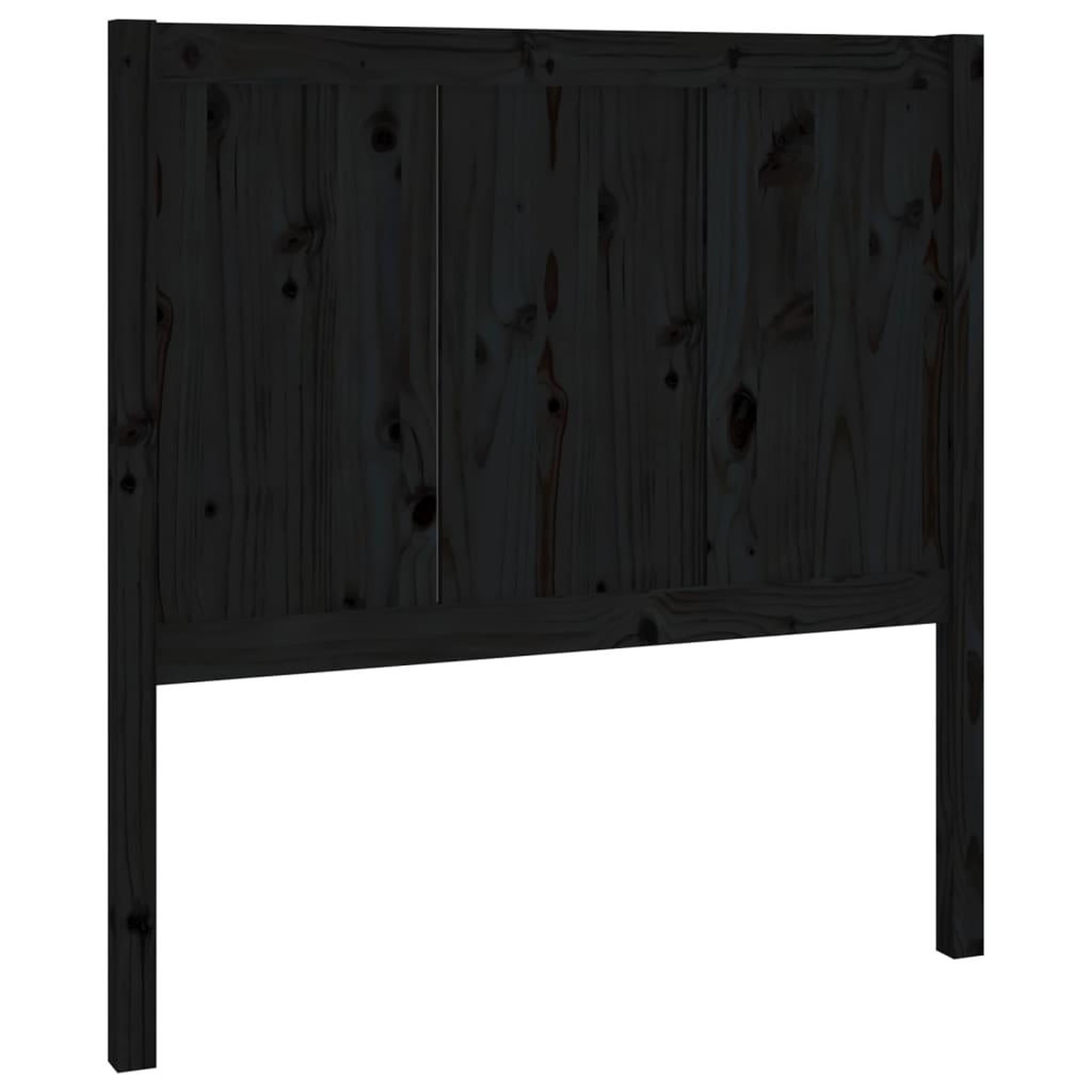 Voir la diapositive 2 : VIDAXL Tete de lit Noir 95,5x4x100 cm Bois massif de pin