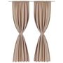 Voir la diapositive 2 : VIDAXL Rideaux occultants a fentes 2 pcs Creme 135 x 245 cm