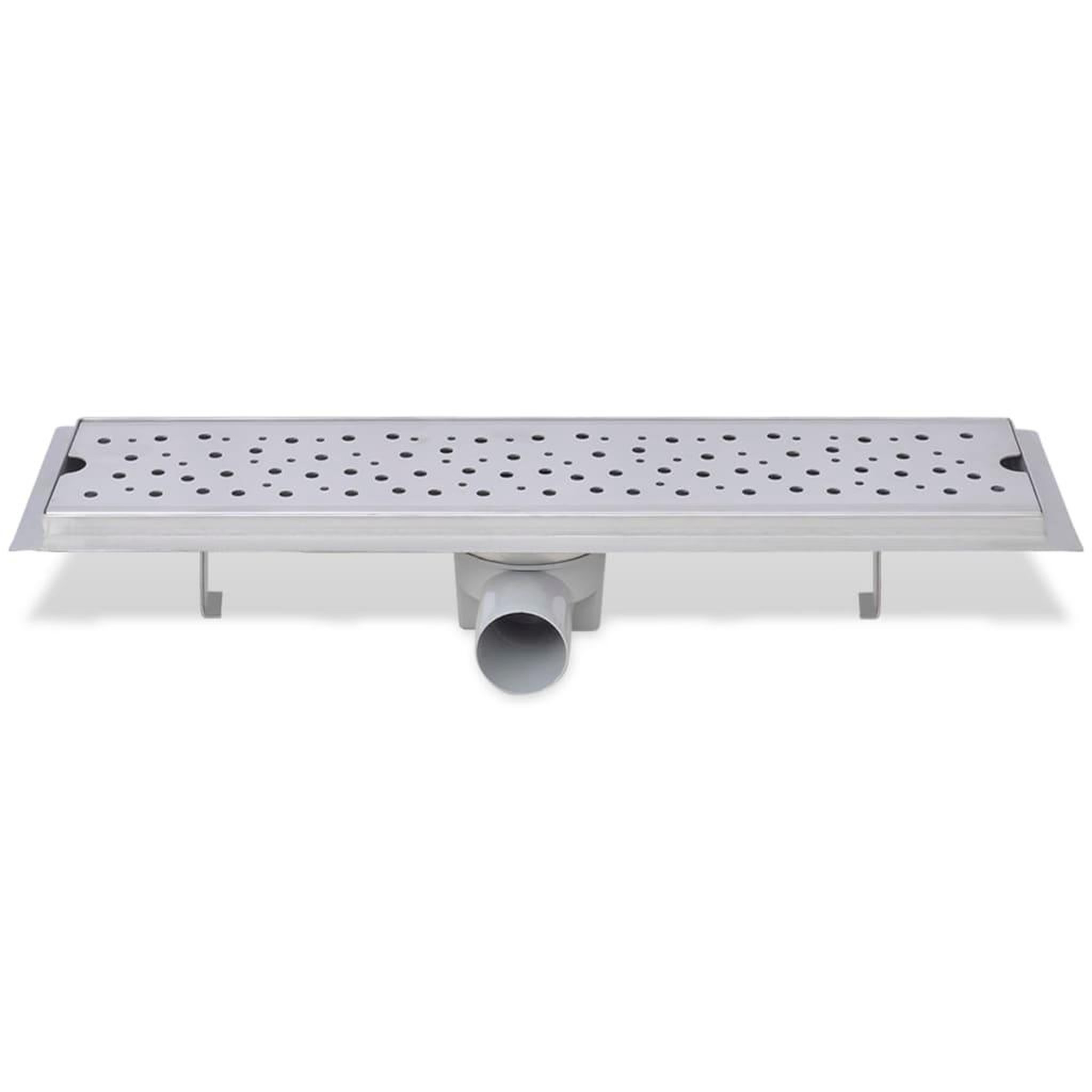 Voir la diapositive 5 : VIDAXL Drain de douche lineaire 530 x 140 mm acier inoxydable