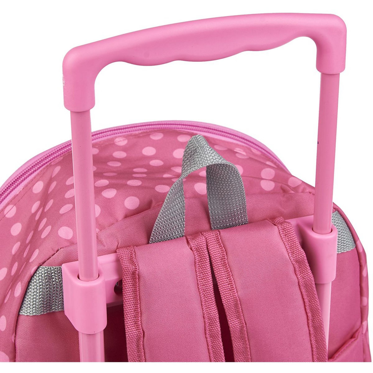 DISNEY Sac maternelle à roulettes 3D rose Minnie