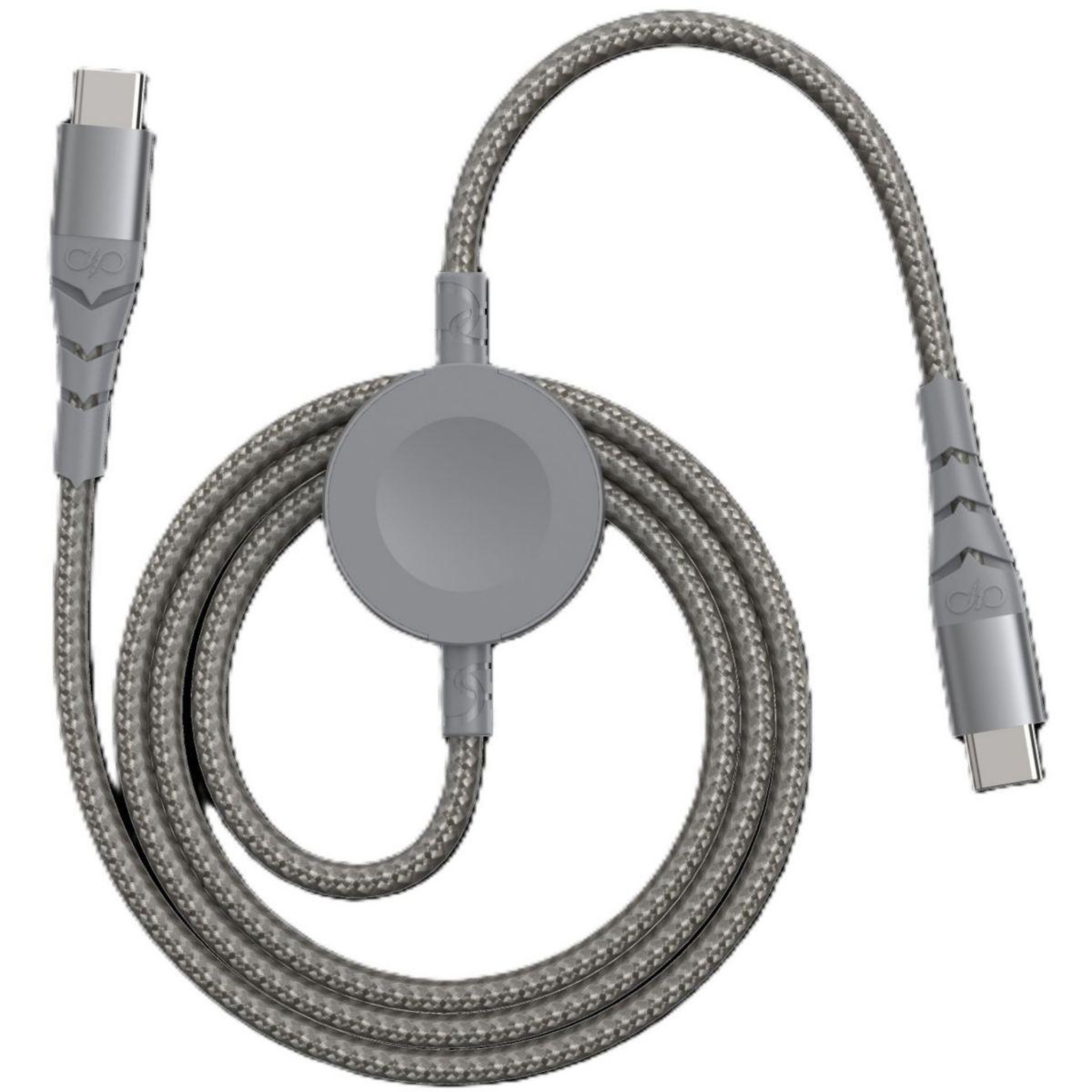 Voir la diapositive 2 : FORCE POWER Câble usb 100w usb-c vers usb-c + charge induction