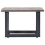 Voir la diapositive 3 : VIDAXL Table basse avec bord naturel Gris 60x60x40 cm Bois d'acacia