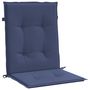 Voir la diapositive 5 : VIDAXL Coussins de chaise a dossier bas lot de 6 bleu marine tissu