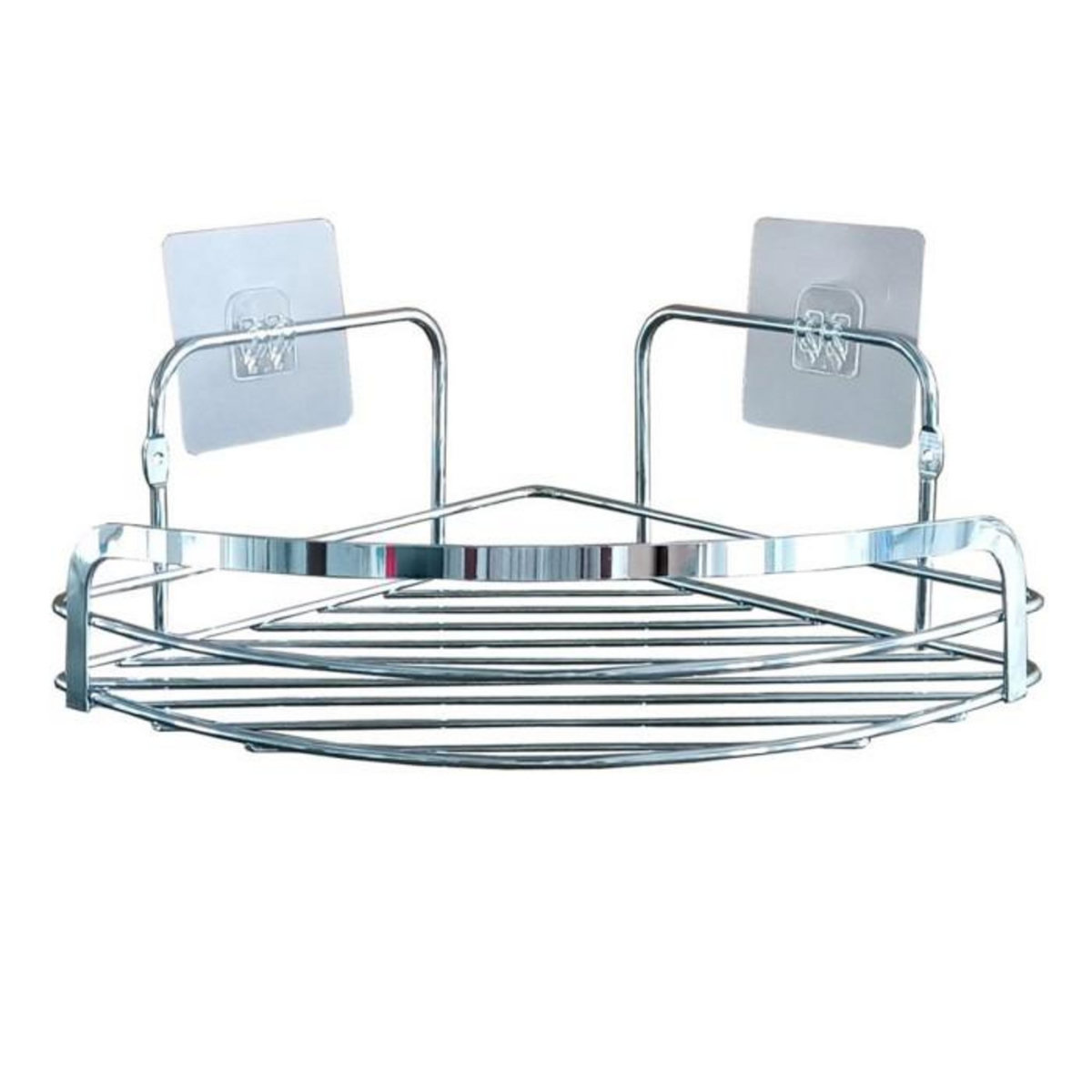 Paris Prix Panier de Douche Angle Adhésif  Filaire Premium  29cm Chrome