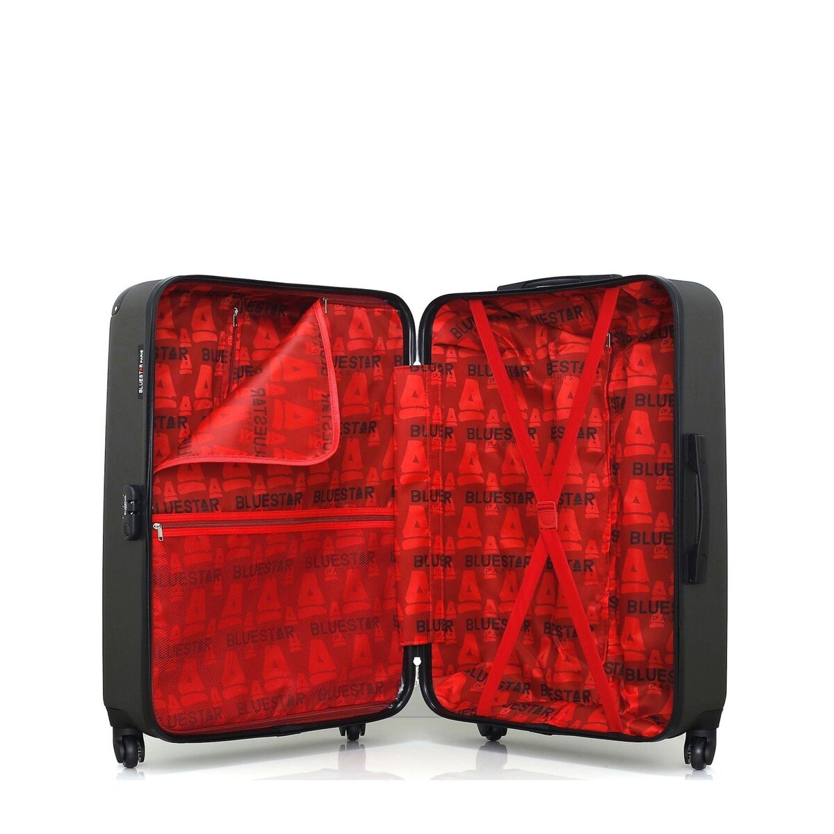 BLUESTAR BLUESTAR - Set de 4 Valises BUCAREST-M 75 cm 4 Roues