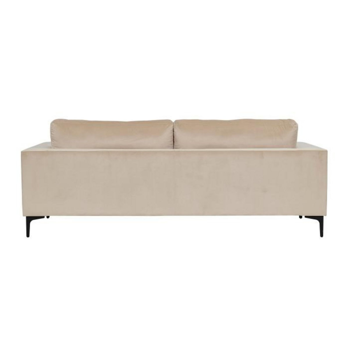 Paris Prix Canapé 3 Places en Velours  Bolero  215cm Beige