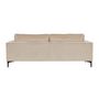 Voir la diapositive 3 : Paris Prix Canapé 3 Places en Velours  Bolero  215cm Beige