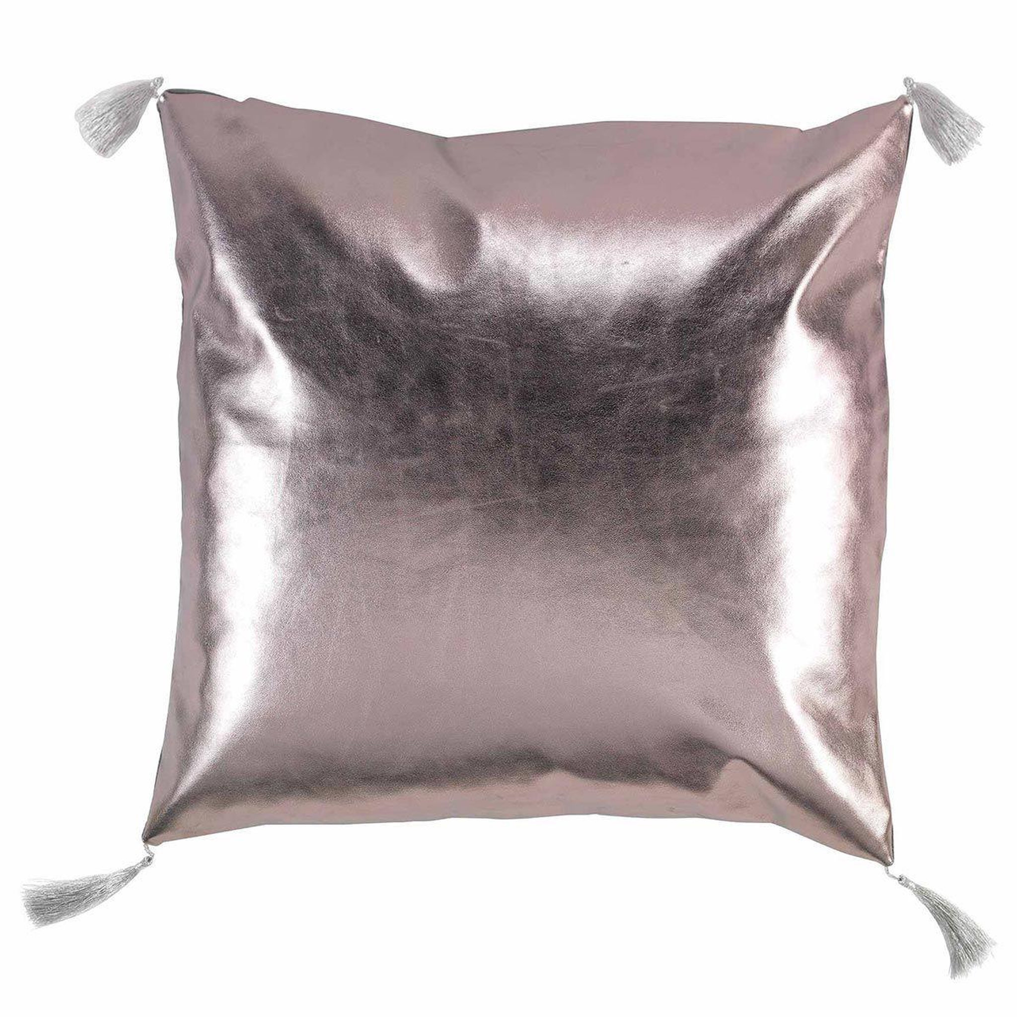 Douceur d'Intérieur Coussin déco déhoussable  luxury  40x40cm or rose