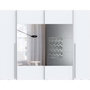 Voir la diapositive 4 : MARKET24 Armoire NARAGO - Décor Blanc mat - 2 portes coulissantes + miroir + 2 portes battantes + 2 penderies - L270 x P61 x H210 cm