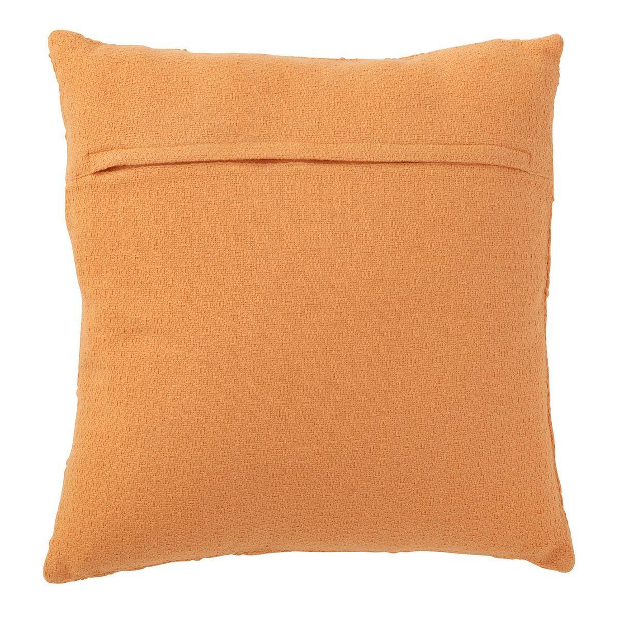 Voir la diapositive 2 : J-LINE Coussin déco  fleur  43x43cm corail