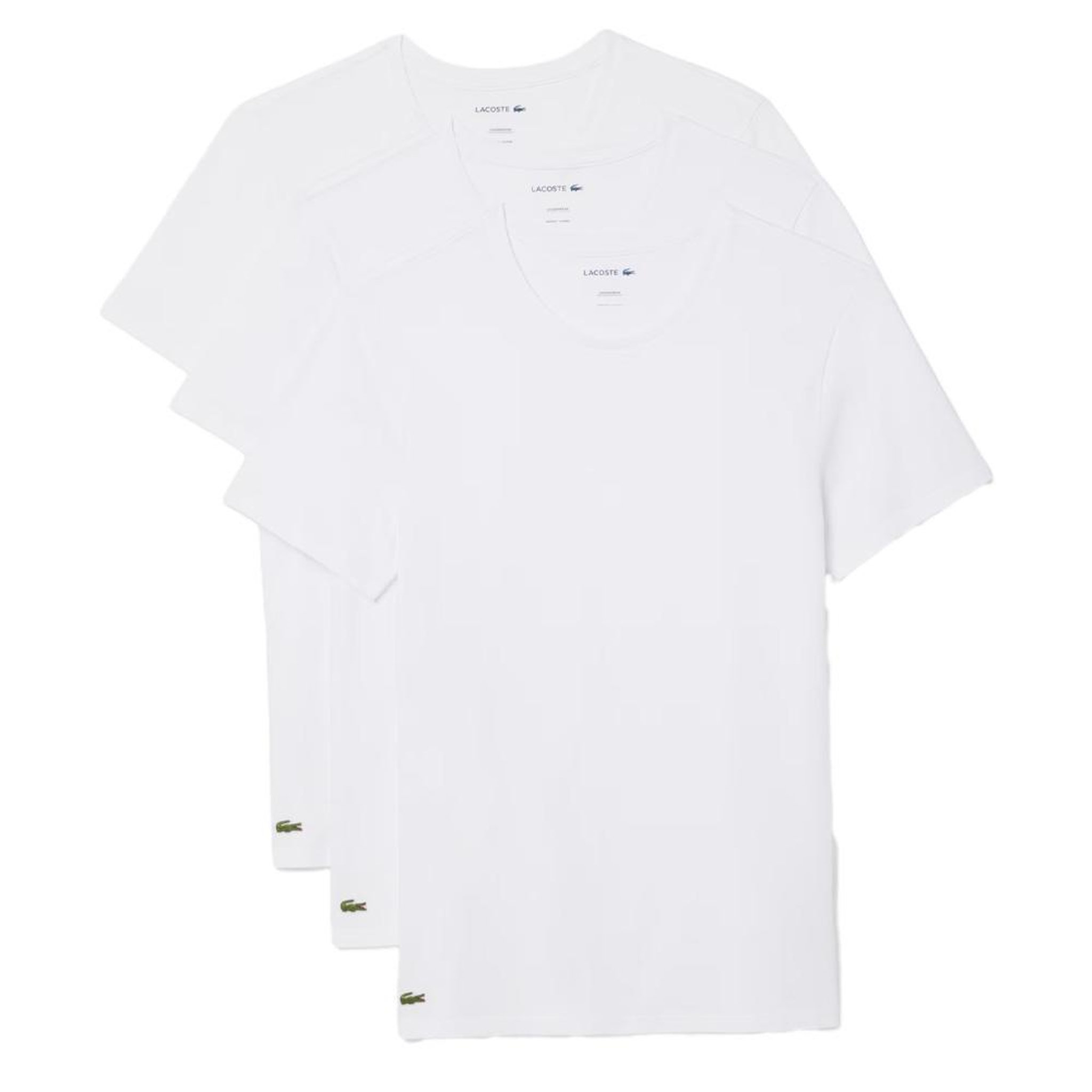 Lacoste X3 T-Shirts Blanc Homme Lacoste TH9007. Coloris disponibles : Blanc