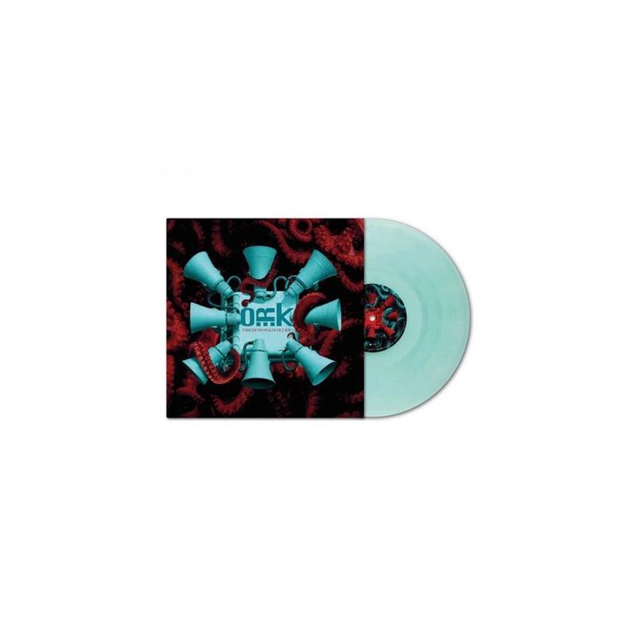 Vinyle 33t couleur bouteille verte o.r.k « firehose of falsehoods » édition limitée
