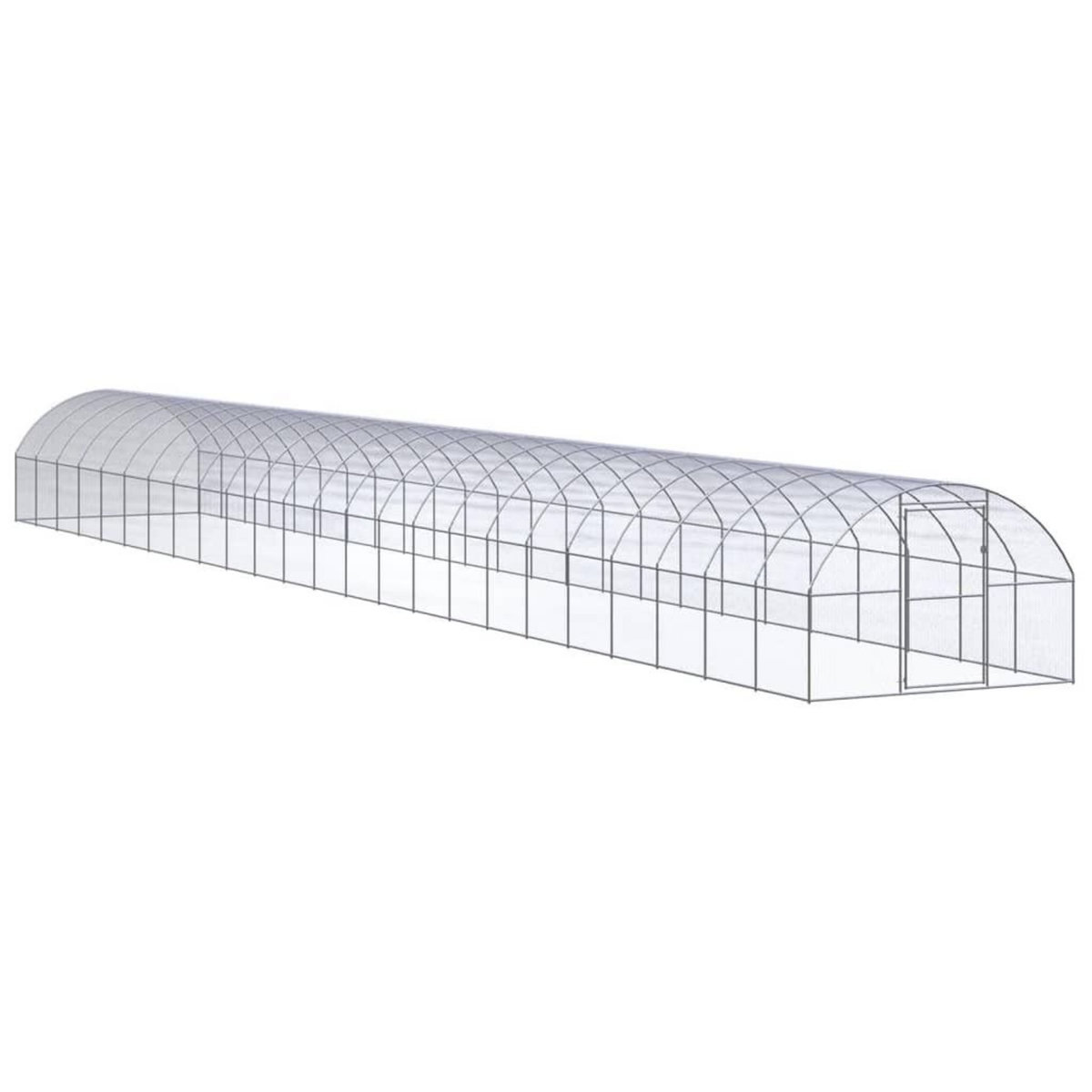 VIDAXL Poulailler d'exterieur 3x24x2 m Acier galvanise