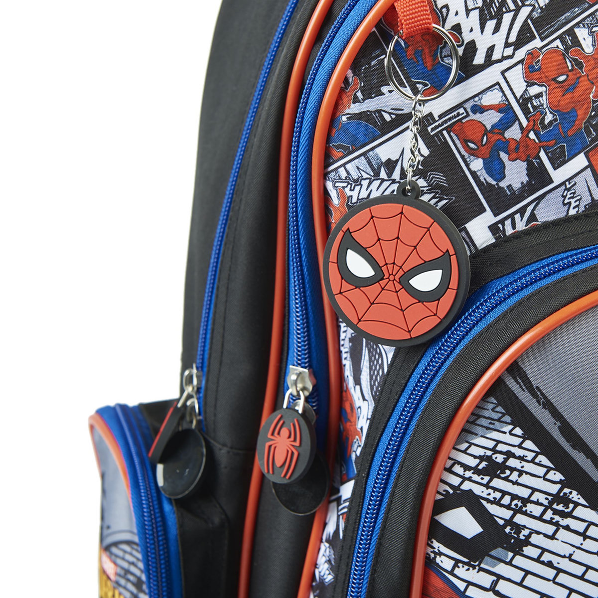 MARVEL Sac à dos à roulettes rouge et bleu SPIDERMAN