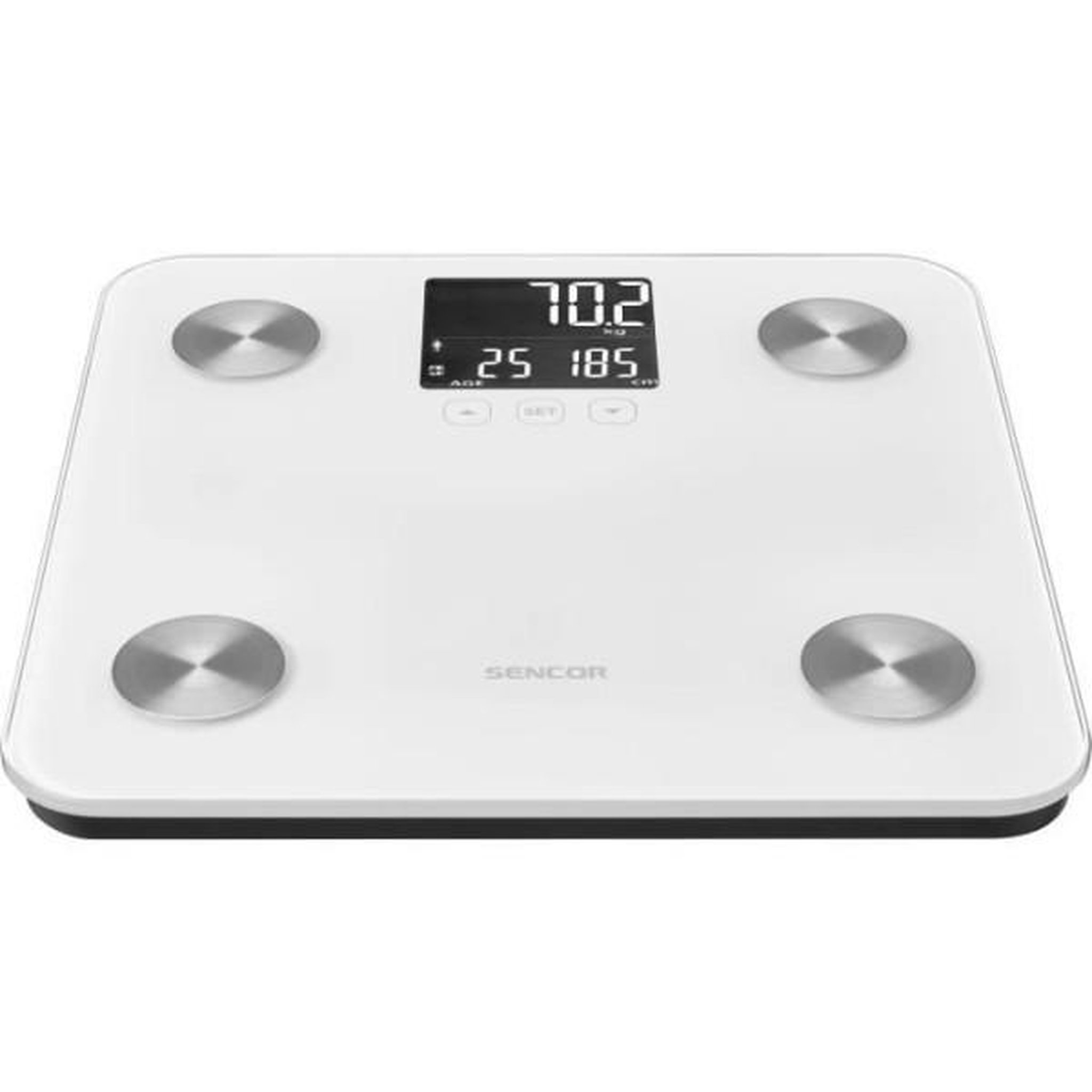 Voir la diapositive 3 : MARKET24 Balance - Pese Personne  pese-personne - SENCOR - SBS 6025WH - Ecran LCD - Blanc