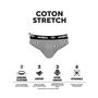 Voir la diapositive 2 : UMBRO Lot de 3 slips homme en coton ceinture bleue Diamon