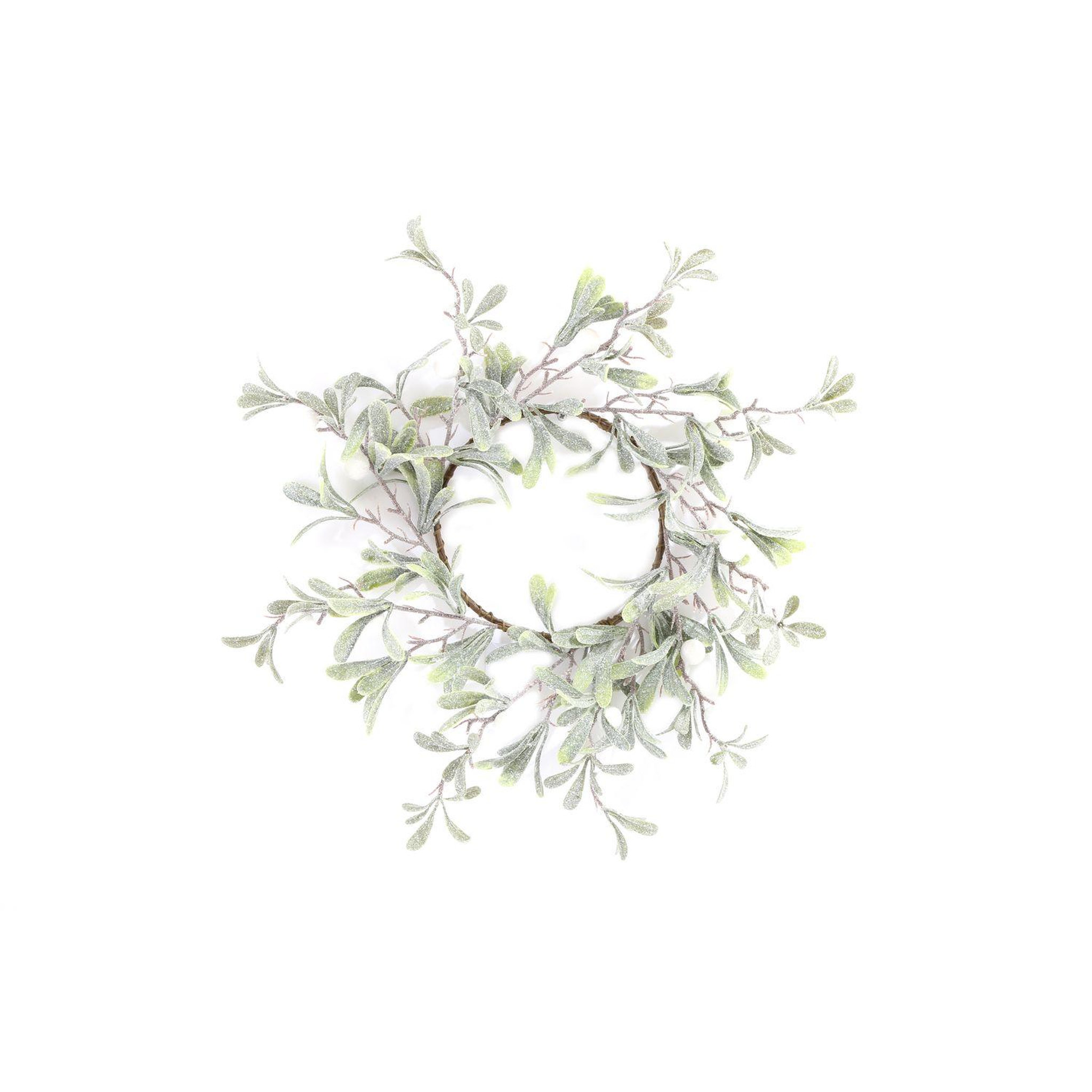 HEART OF THE HOME Centre de table pour bougie noël mistletoe - vert