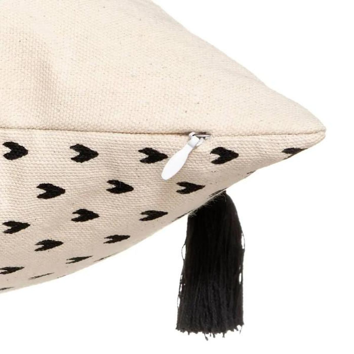 ATMOSPHERA Housse de Coussin Déco  Corde  40x40cm Ivoire