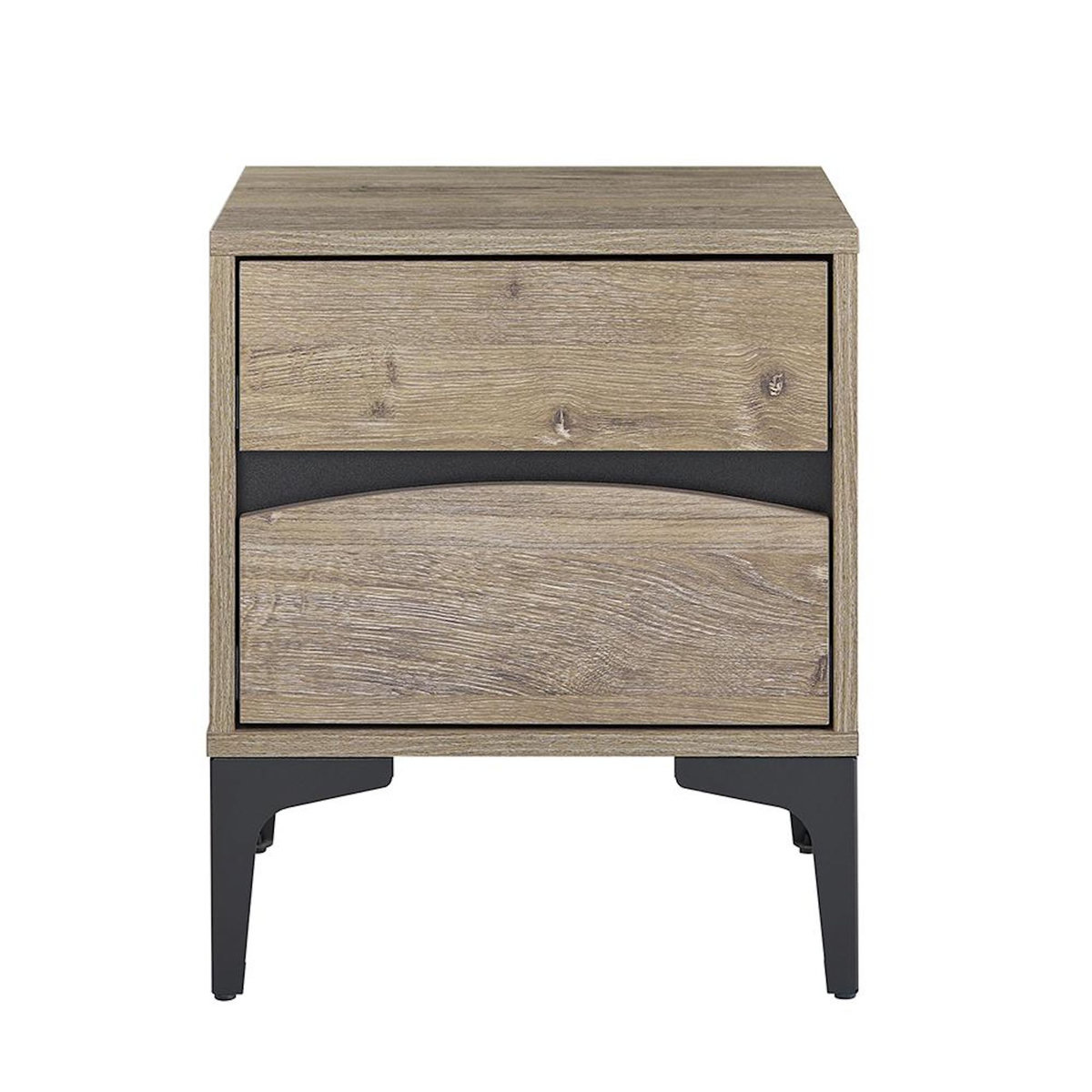 SOBUY SoBuy - Table De Chevet à 2 tiroirs - Brun Clair - 40x40x47cm - Moderne - FBT165-N