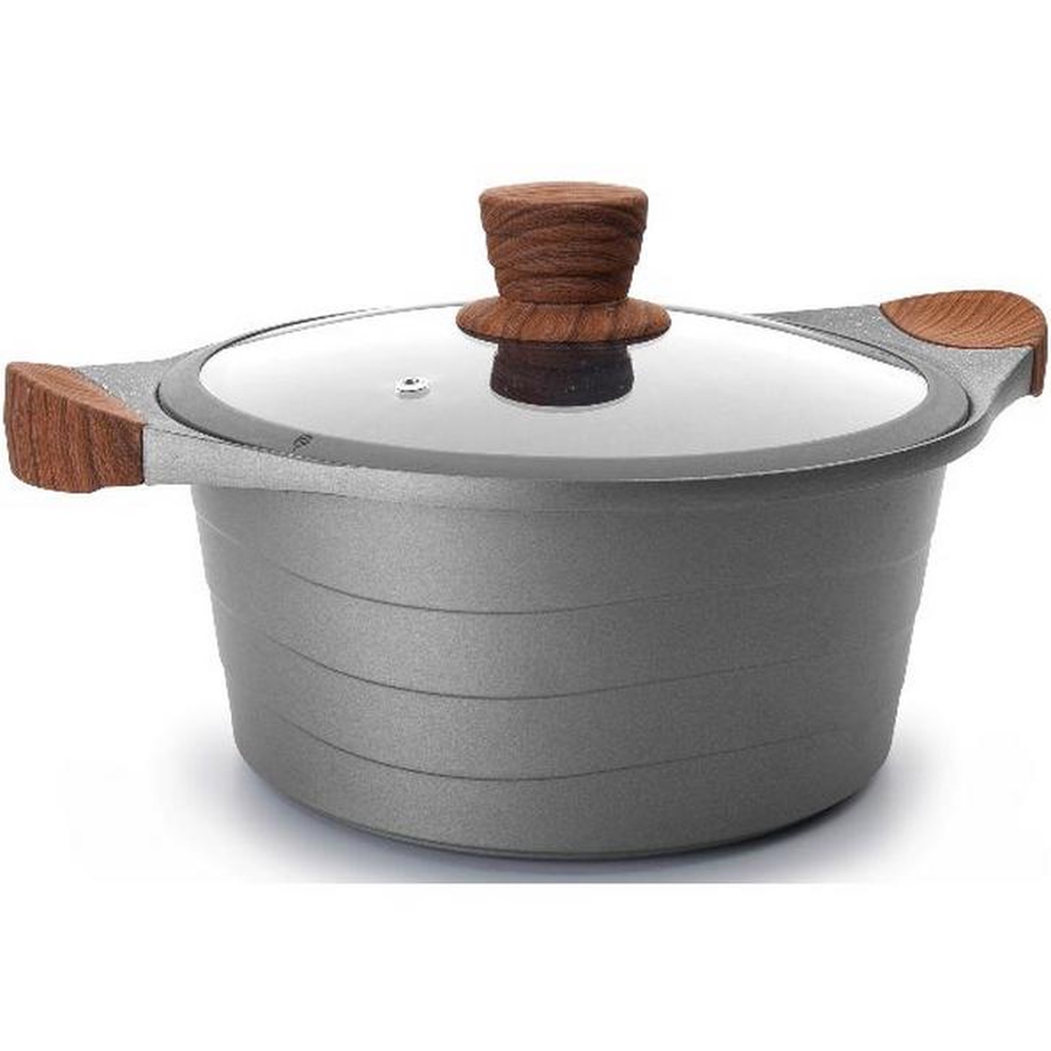 Lacor Faitout fonte d'aluminium 20cm + couvercle - 27320