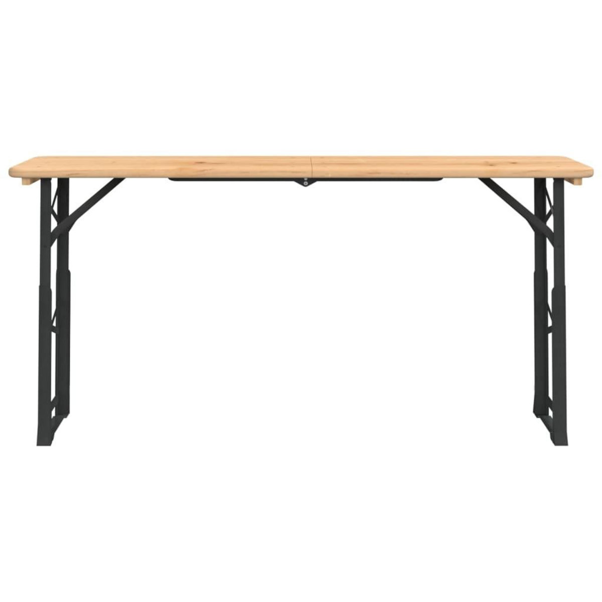 VIDAXL Table a biere pliable 170x50x75/105 cm bois massif de sapin