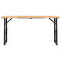 Voir la diapositive 3 : VIDAXL Table a biere pliable 170x50x75/105 cm bois massif de sapin