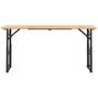 Voir la diapositive 3 : VIDAXL Table a biere pliable 170x50x75/105 cm bois massif de sapin