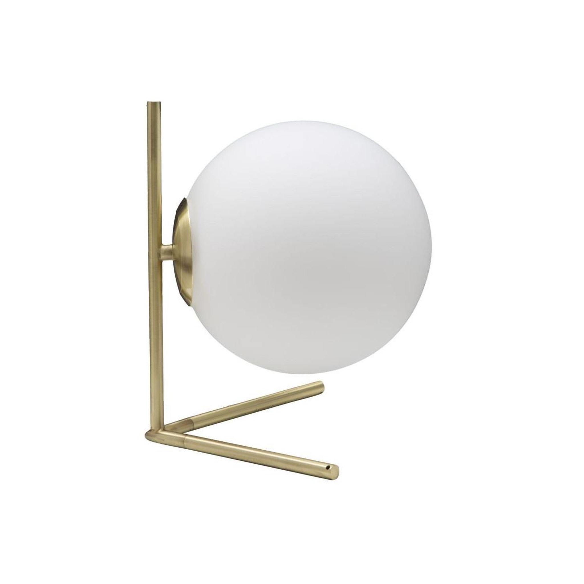 Voir la diapositive 2 : Paris Prix Lampe à poser sphère  glamy  27cm blanc & or