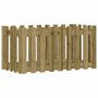 Voir la diapositive 4 : VIDAXL Lit sureleve de jardin design de cloture bois de pin impregne