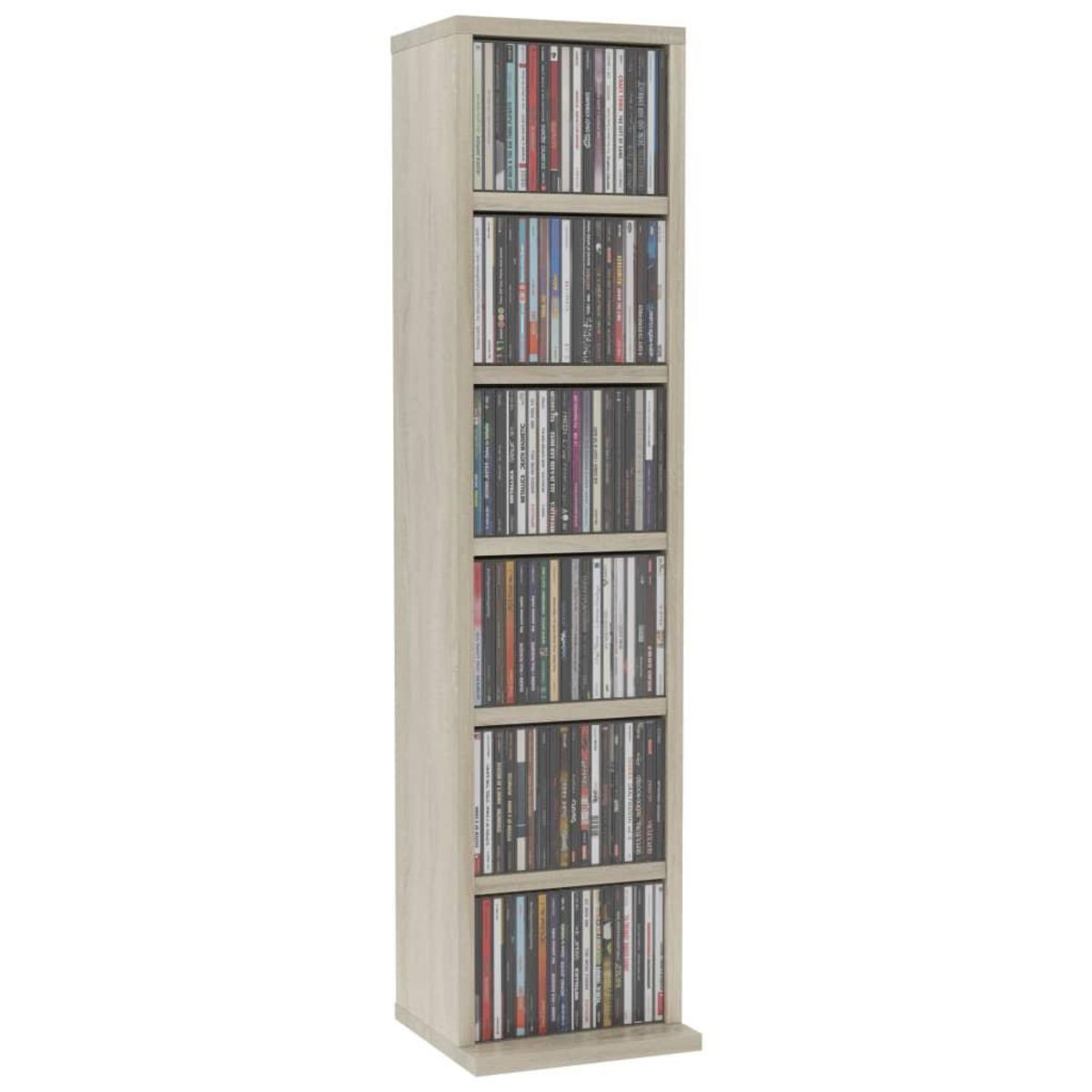 VIDAXL Armoire a CD Chene sonoma 21x20x88 cm Bois d'ingenierie