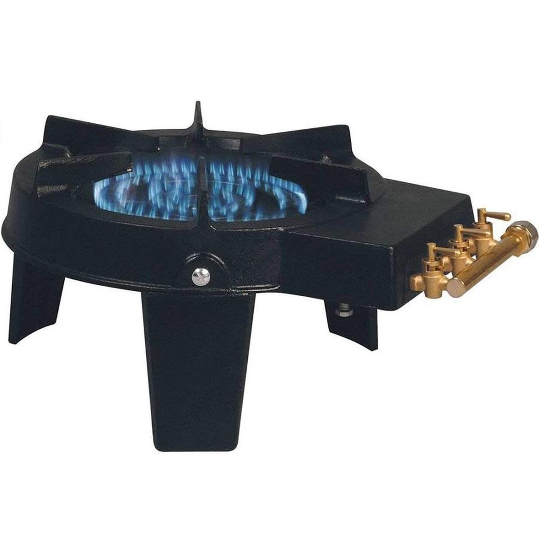 Pratique Réchaud à gaz 3 feux tripatte en fonte - 2944.0