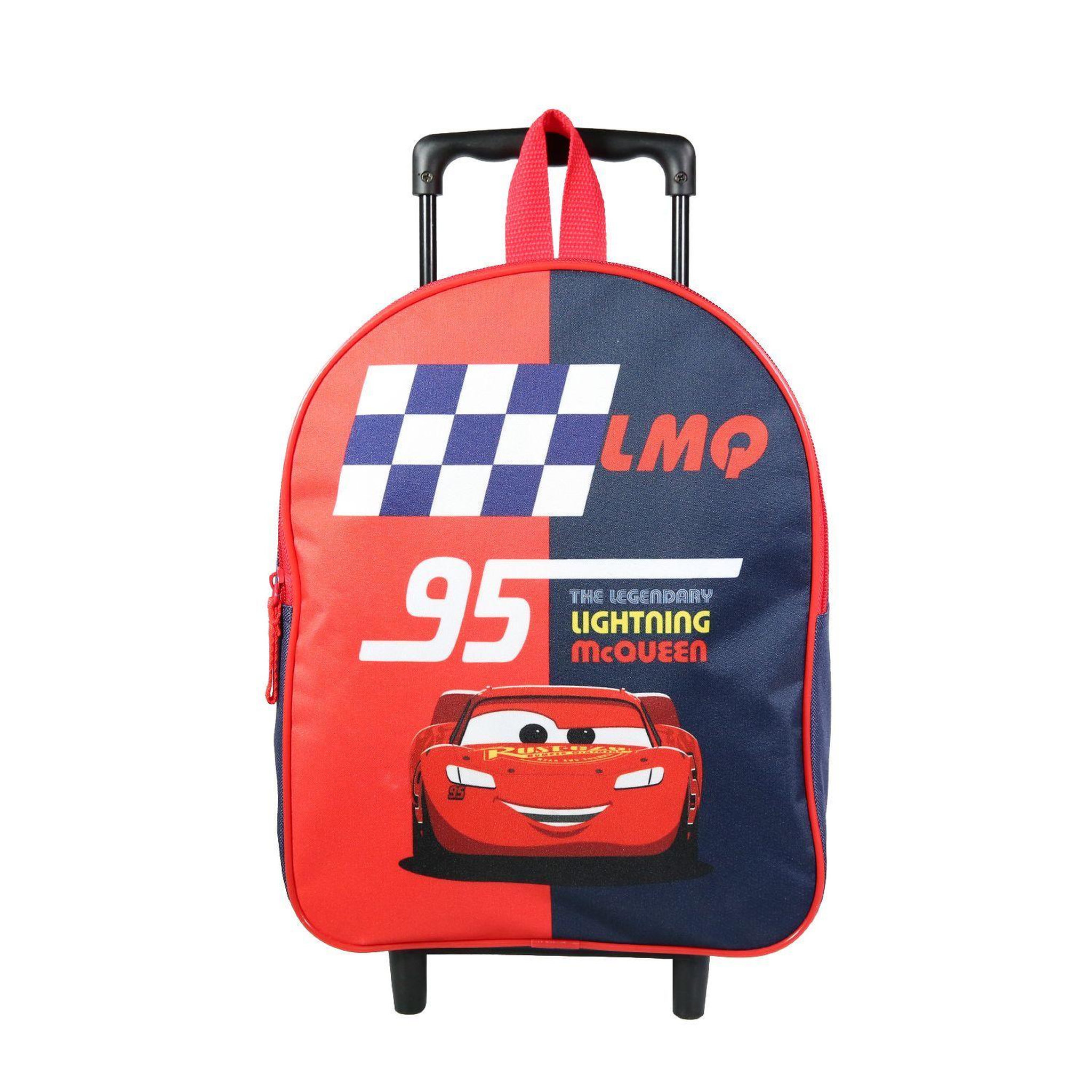 Bagtrotter BAGTROTTER Sac à dos à roulettes 31 cm maternelle Disney Cars Rouge et bleu