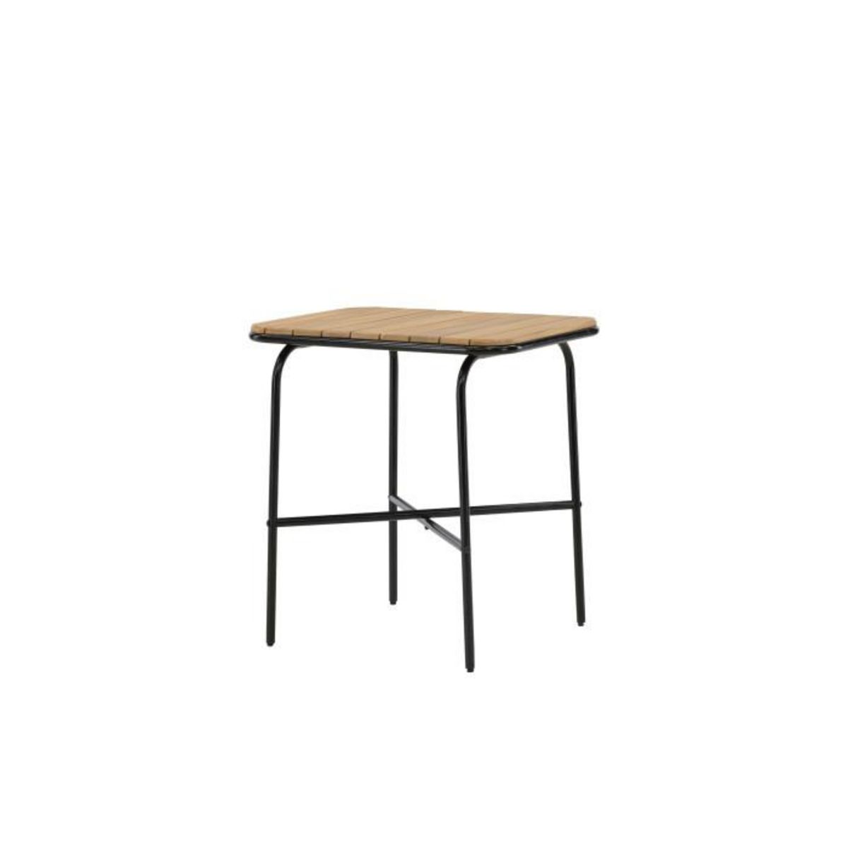 Paris Prix Table de Jardin en Bois  Holmbeck  88cm Naturel