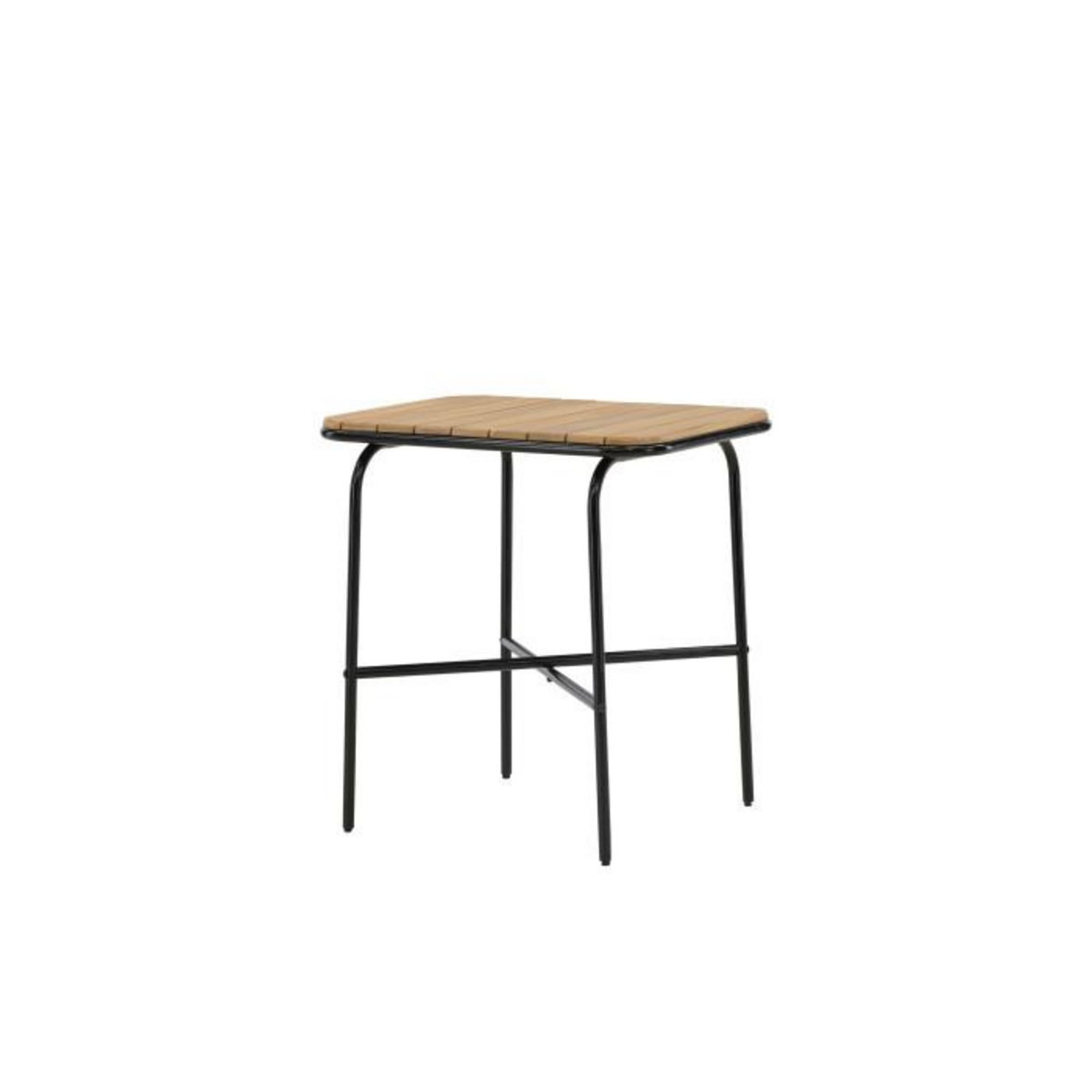 Paris Prix Table de Jardin en Bois  Holmbeck  88cm Naturel
