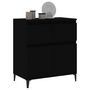 Voir la diapositive 4 : VIDAXL Buffet Noir 60x35x70 cm Bois d'ingenierie