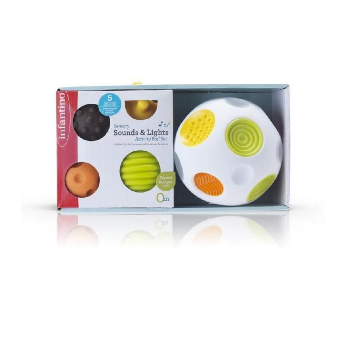 INFANTINO Balle d'éveil - INFANTINO - Senso' Balle Sonore - Multicolore