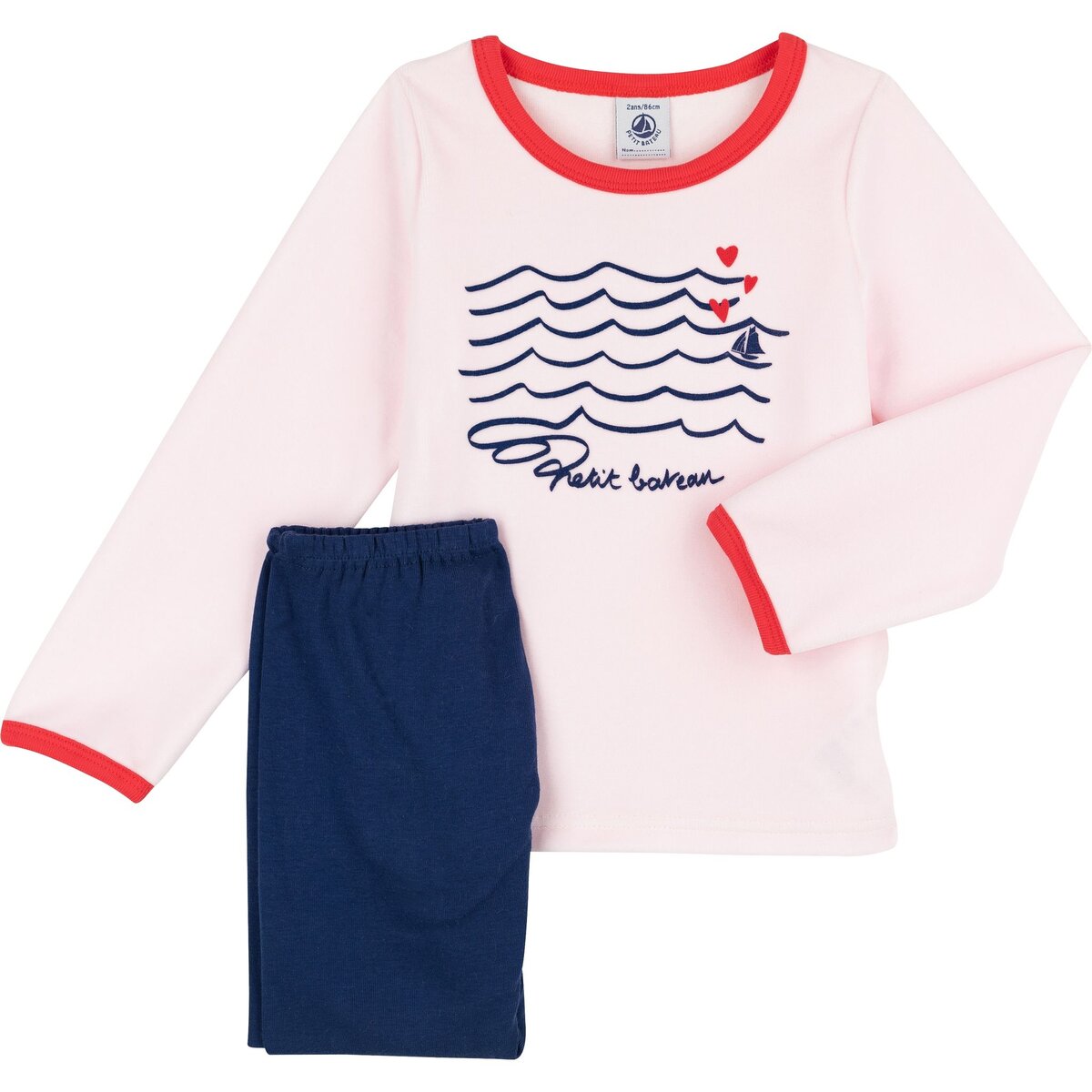 PETIT BATEAU Ensemble pyjama fille pas cher 