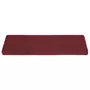 VIDAXL Tapis d'escalier 15 pcs 65x21x4 cm Rouge mat
