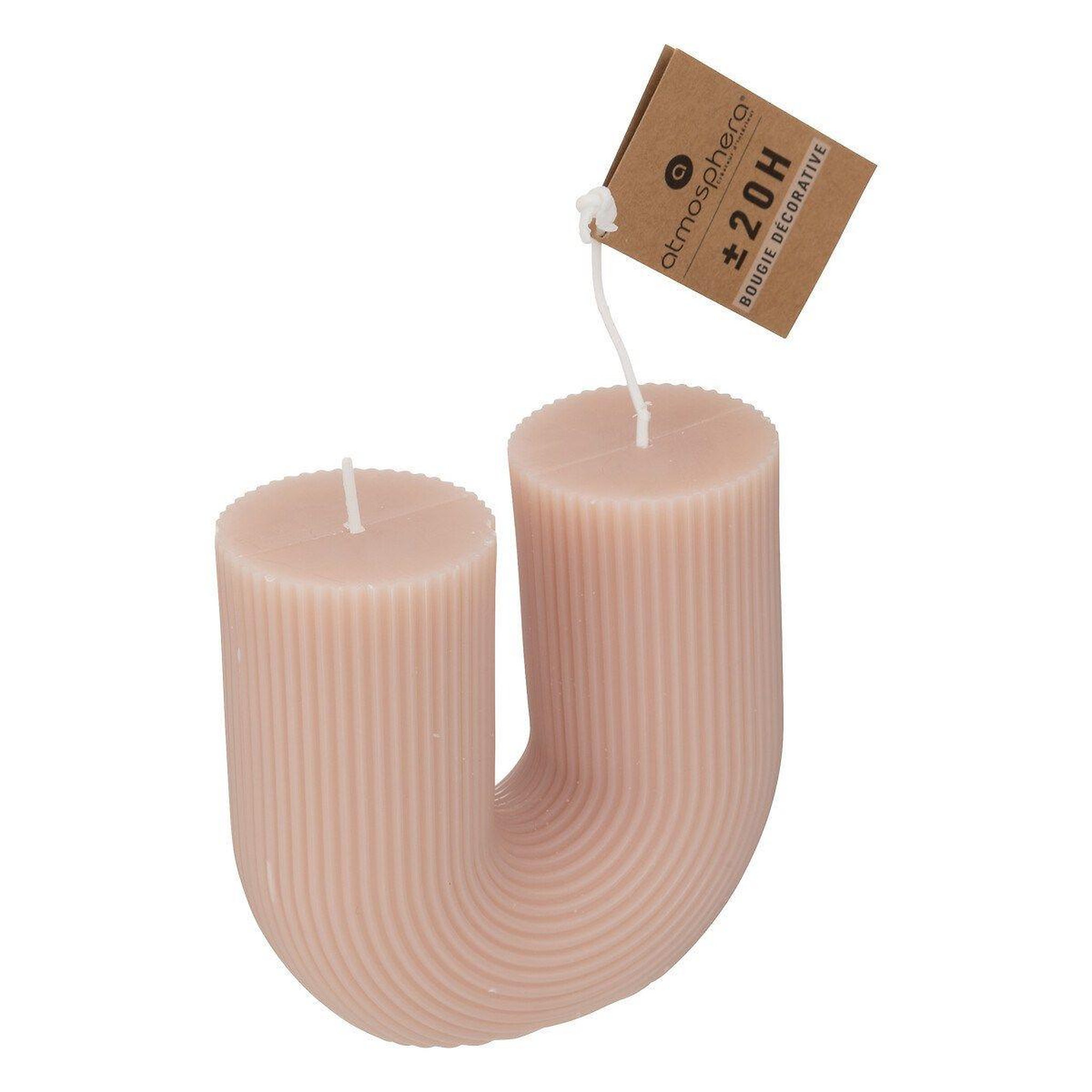 Voir la diapositive 2 : ATMOSPHERA Bougie design  demi  400g rose