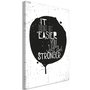 Voir la diapositive 1 : Paris Prix Tableau  It Doesn't Easier You Just Get Stronger