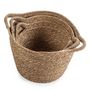 Voir la diapositive 3 : VS VENTA-STOCK Set de 3 paniers Icia fibre naturelle avec anses