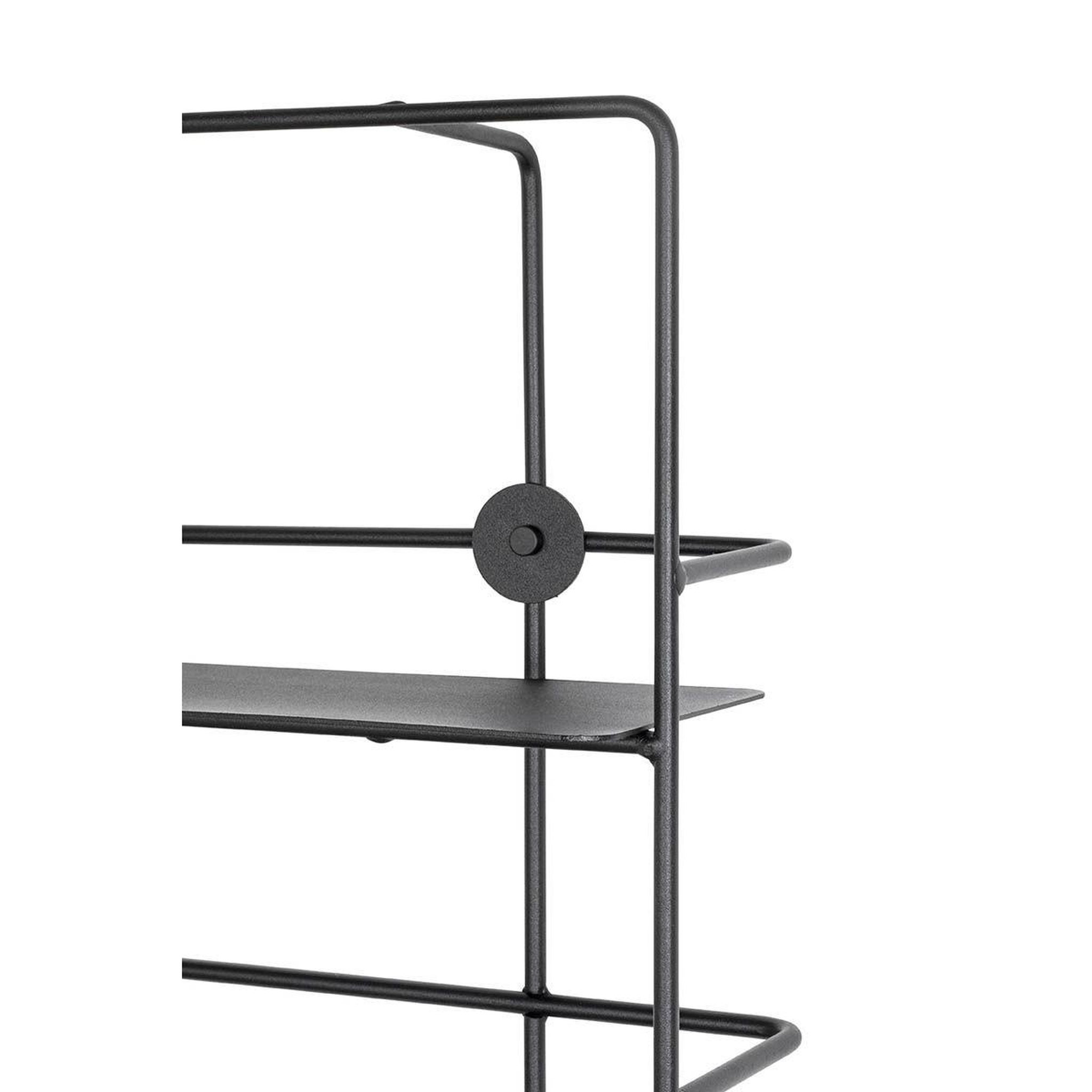 Voir la diapositive 3 : Paris Prix Étagère murale métal  vivalo  103cm noir